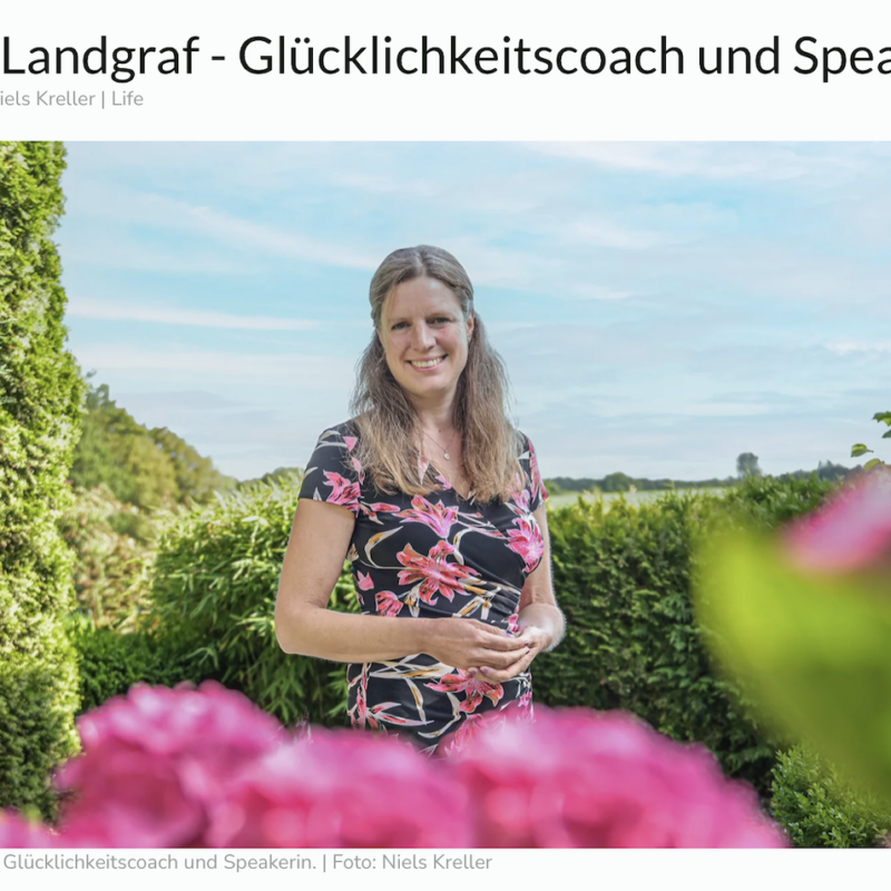 Glückscoach und Keynote Speakerin Daniela Landgraf