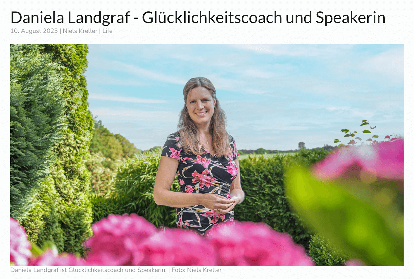 Glückscoach und Keynote Speakerin Daniela Landgraf